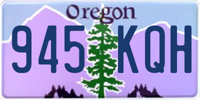 OR license plate 945KQH