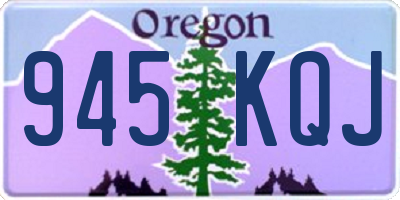 OR license plate 945KQJ