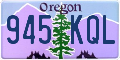 OR license plate 945KQL