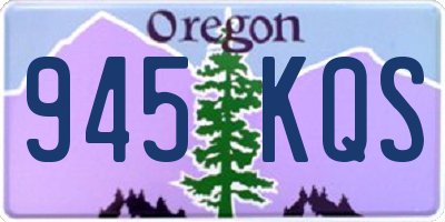OR license plate 945KQS