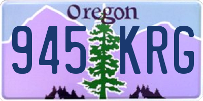 OR license plate 945KRG