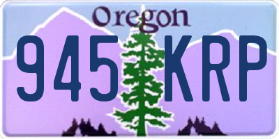 OR license plate 945KRP