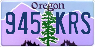 OR license plate 945KRS