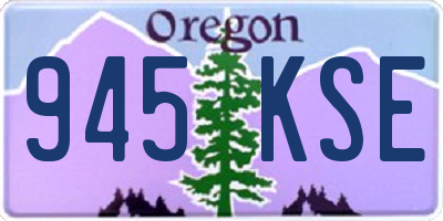 OR license plate 945KSE