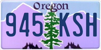 OR license plate 945KSH