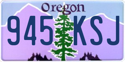 OR license plate 945KSJ