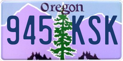 OR license plate 945KSK