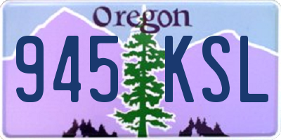 OR license plate 945KSL