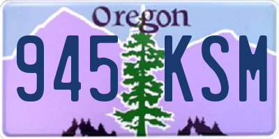 OR license plate 945KSM