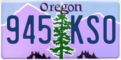 OR license plate 945KSO