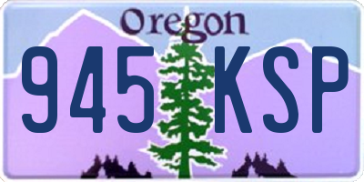 OR license plate 945KSP