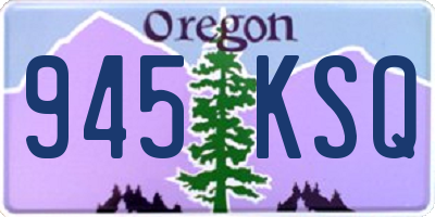OR license plate 945KSQ