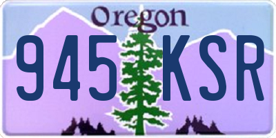 OR license plate 945KSR