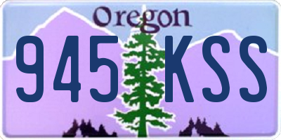 OR license plate 945KSS