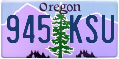 OR license plate 945KSU