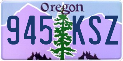 OR license plate 945KSZ
