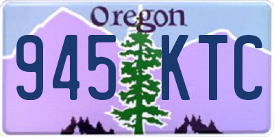 OR license plate 945KTC