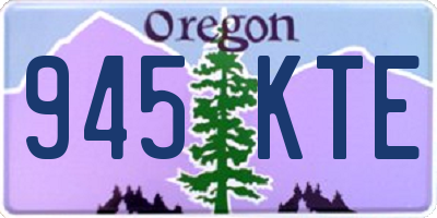 OR license plate 945KTE