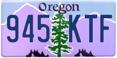 OR license plate 945KTF