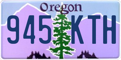 OR license plate 945KTH
