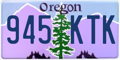 OR license plate 945KTK
