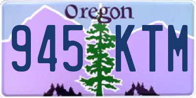 OR license plate 945KTM