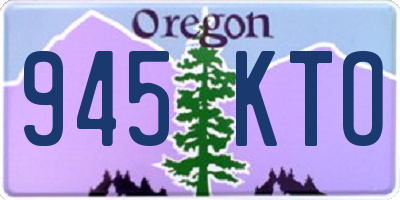 OR license plate 945KTO