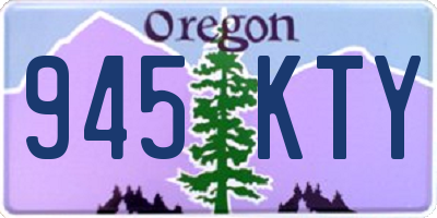 OR license plate 945KTY