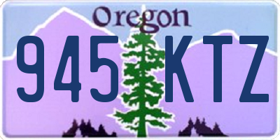 OR license plate 945KTZ
