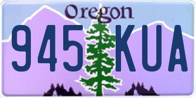 OR license plate 945KUA