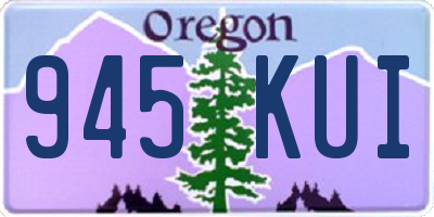 OR license plate 945KUI