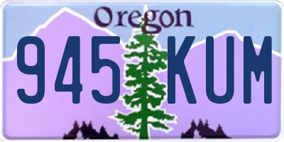 OR license plate 945KUM