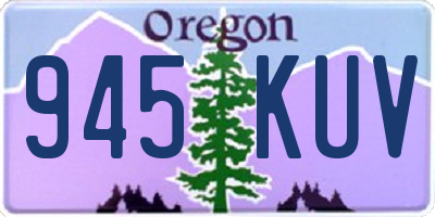 OR license plate 945KUV