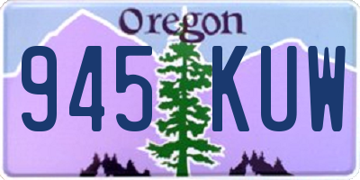 OR license plate 945KUW