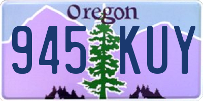 OR license plate 945KUY