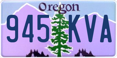 OR license plate 945KVA