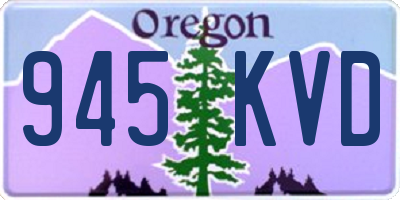 OR license plate 945KVD