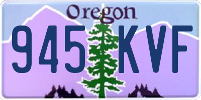 OR license plate 945KVF