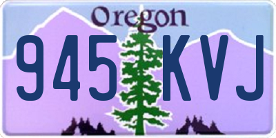 OR license plate 945KVJ