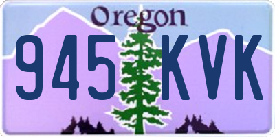 OR license plate 945KVK