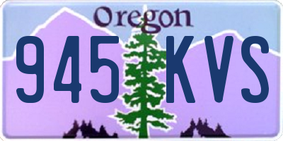 OR license plate 945KVS