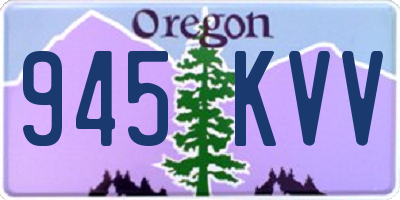 OR license plate 945KVV