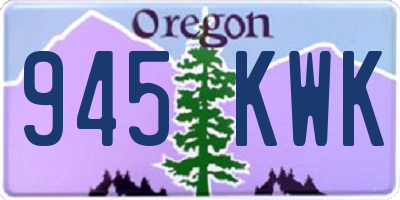 OR license plate 945KWK