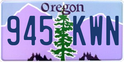 OR license plate 945KWN