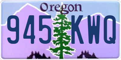 OR license plate 945KWQ
