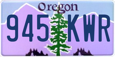 OR license plate 945KWR
