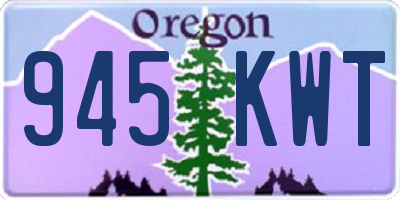 OR license plate 945KWT