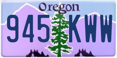 OR license plate 945KWW