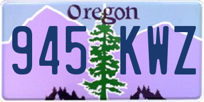 OR license plate 945KWZ