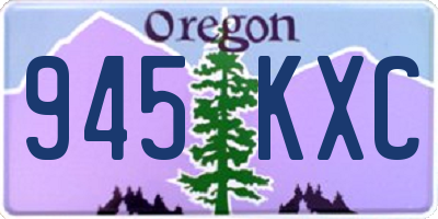 OR license plate 945KXC